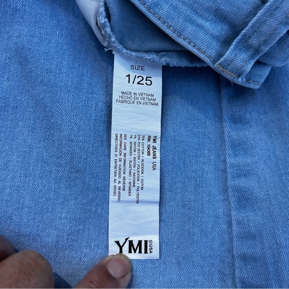 YMI High-Rise Flare and wide leg Sky Blue Women’s Jeans - Picture 5 of 6